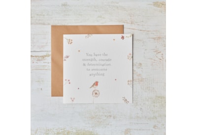 Robin Friend Floral Card (4SS222)