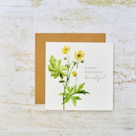 Beautiful Wildflower Birthday Card (4WF421)