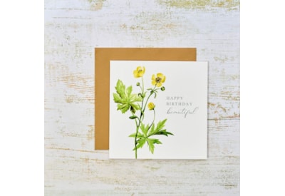 Beautiful Wildflower Birthday Card (4WF421)