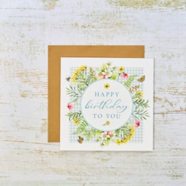 Happy Birthday To You Wildflower Card (4WF423)