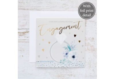 Ring & Foliage Engagement Card (4WG211)