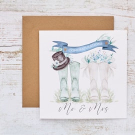 Mr & Mrs Wedding Card (4WG214)