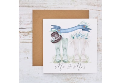 Mr & Mrs Wedding Card (4WG214)