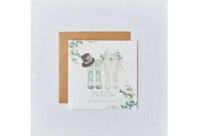 Mr & Mrs Wedding Card (4WG244)