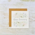 Happy Anniversary Pretty Flowers Card (4WG250)