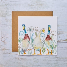 Autumn Ducks Waddling Card (4WH153)