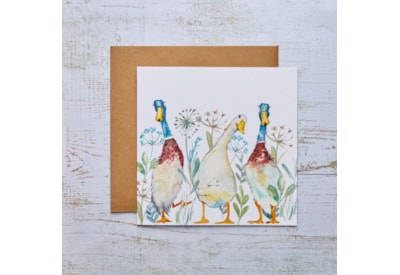 Autumn Ducks Waddling Card (4WH153)