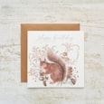 Woodland Rustic Squirrel Birthday Card (4WR130)