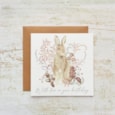 Woodland Rustic Hare w Love On Your Birthday Card (4WR132)