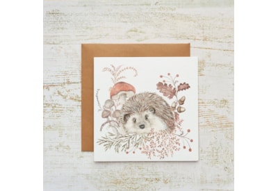 Woodland Rustic Hedgehog Card (4WR134)