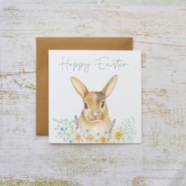 Hoppy Bunny Easter Card (4WW101)