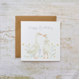 Happy Birthday Geese Card (4WW108)