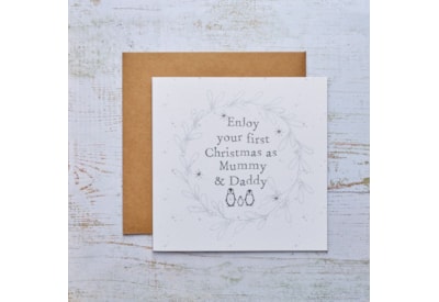 1st Christmas Mummy & Daddy Penguin Xmas Card (4XS0062)