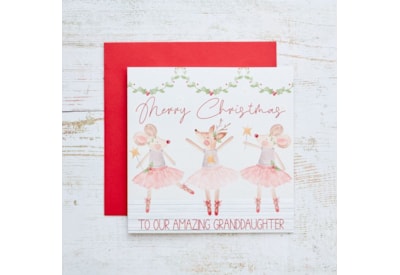 Fairy Mouse Granddaughter Xchristmas Card (4XS0222)