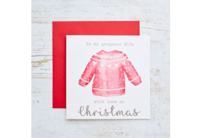 Gorgeous Wife Christmas Card (4XS0227)