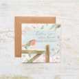 Robins Appear Scene Christmas Card (4XS0410)