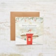 Christmas Robin With Postbox Card (4XS0413)