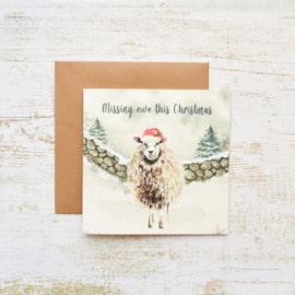 Sheep Missing Ewe Christmas Card (4XS0418)