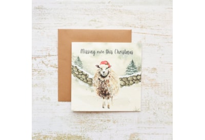 Sheep Missing Ewe Christmas Card (4XS0418)