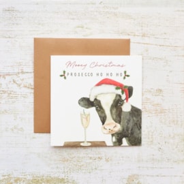 Mooey Christmas Prosecco Christmas Card (4XS0425)