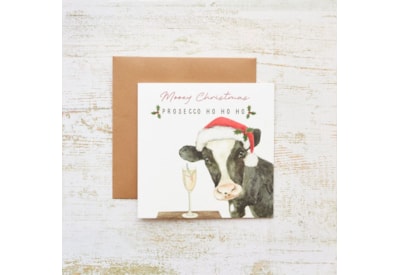 Mooey Christmas Prosecco Christmas Card (4XS0425)