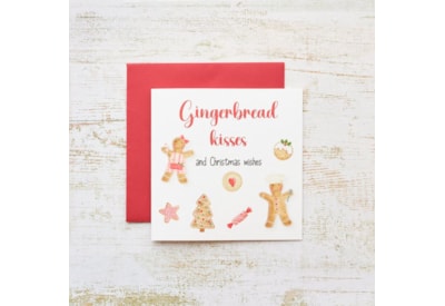 Christmas Gingerbread Kisses Card (4XS0433)