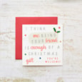 Me Being Your Friend Christmas Card (4XS0435)