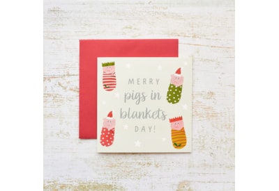 Christmas Pigs In Blankets Card (4XS0439)