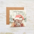 Highland Cow Merry Christmas To Moo Christmas Card (4XS0460)