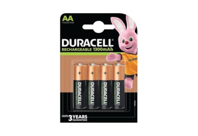 Duracell Rechargable Plus Aa Battery 1300mah 4s (DURHR6B4-1300SC)