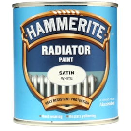 Hammerite Radiator Paint Satin White 500ml (5084917)