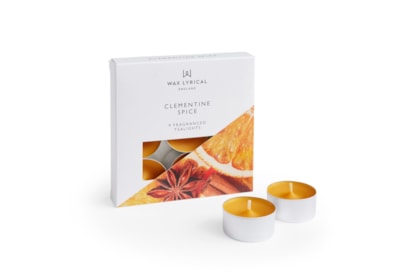 Wax Lyrical Tealights Clementine Spice 9pk (WLE3034)