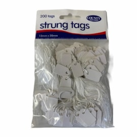 County Strung Tags 13mmx20mm 200s (C166)
