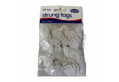 County Strung Tags 13mmx20mm 200s (C166)