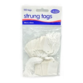 County Strung Tags 28mmx43mm 100s (C167)