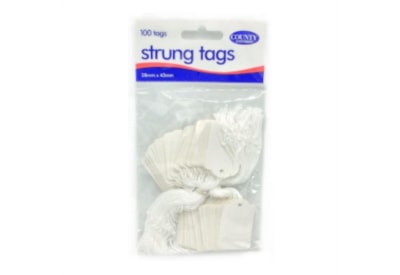 County Strung Tags 28mmx43mm 100s (C167)