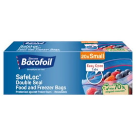 Bacofoil Safe Loc Food & Freezer Bags Small (86B12)
