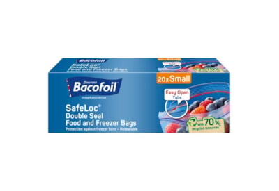 Bacofoil Safe Loc Food & Freezer Bags Small (86B12)