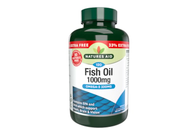 Natures Aid Fish Oil 1000mg + 33% 120s (17336)