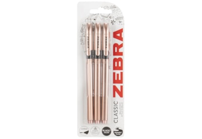 Zebra Z-grip Rose Gold 3pack (02582)