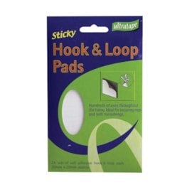 Ultratape Hook & Loop Pads White Ultra 24pads (RT017PADS24)