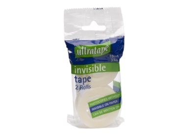 Ultratape Invisible Mending Tape 19mm x 33m 2pk (MA01841933PP2)