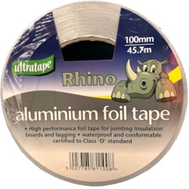 Ultratape Rhino Aluminium Tape 100mm x 45.7m (08061005030WLUL)