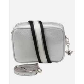 Alice Wheeler Silver Soho Double Zipped Cross Body Bag (AW5704)