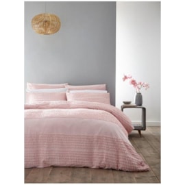 Bianca Malmo Cotton Tufted Bands Duvet Set Blush Single