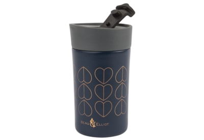 B&e Confetti Insulated Travel Mug Navy 300ml (73844)