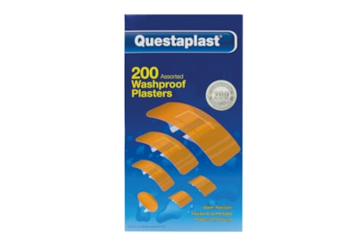 Questaplast Assorted Washproof Plasters 200's (51141-0030)