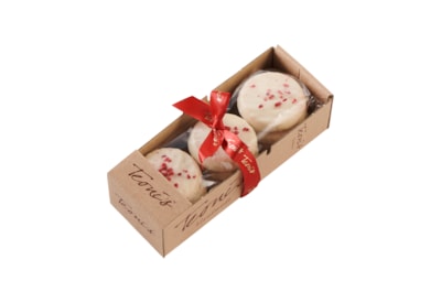 Teonis White Choc Emrobed Shortbread w Raspberry Sprinkle 200g (538/1/63/146)