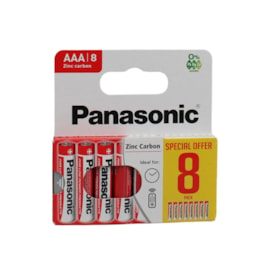 Panasonic Aaa Battery 8pk (PANAR03RB8-8PK)
