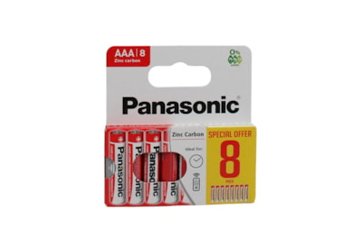 Panasonic Aaa Battery 8pk (PANAR03RB8-8PK)